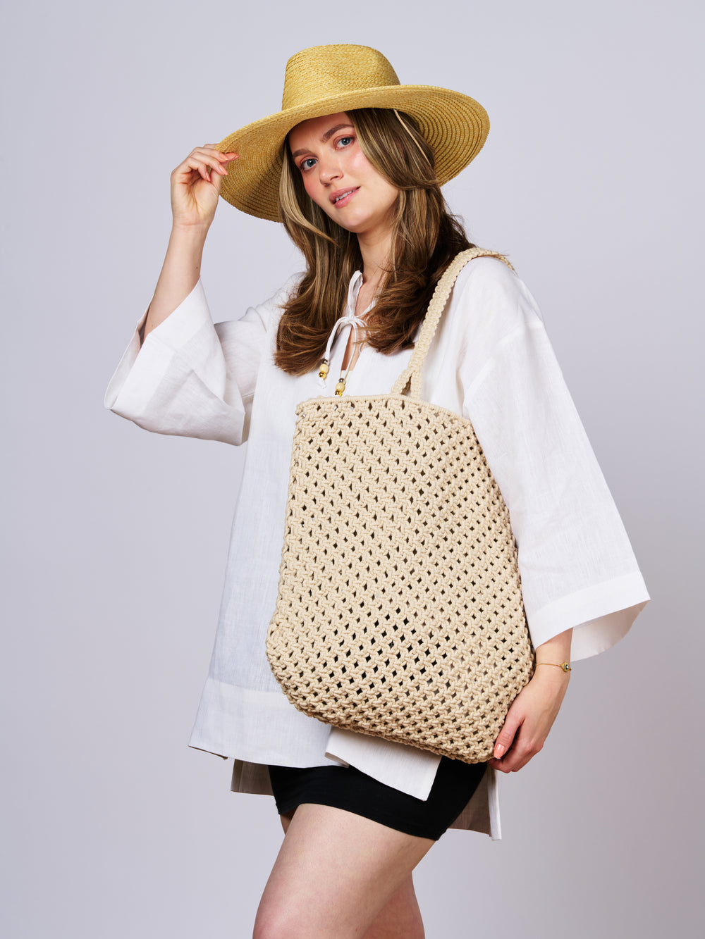 Natural Macramé Bag