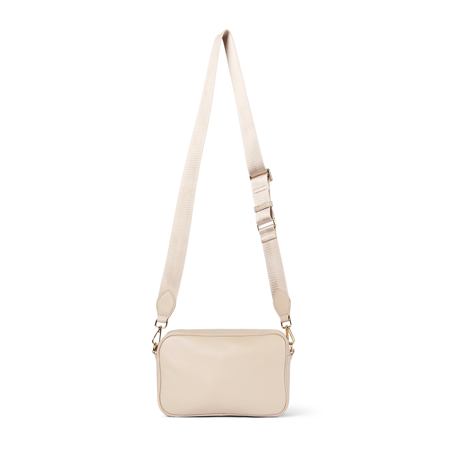 Classic Leather Crossbody Bag Nude