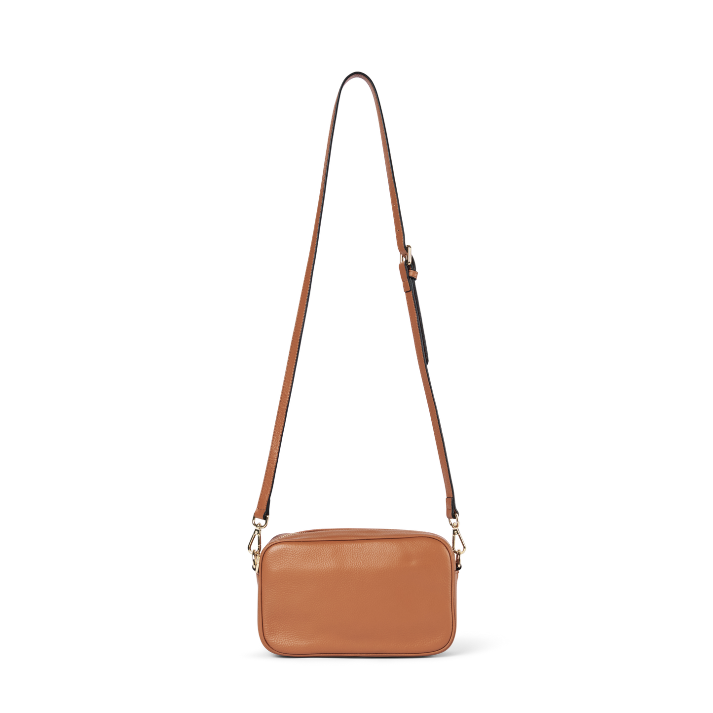 Classic Leather Crossbody Bag Tan