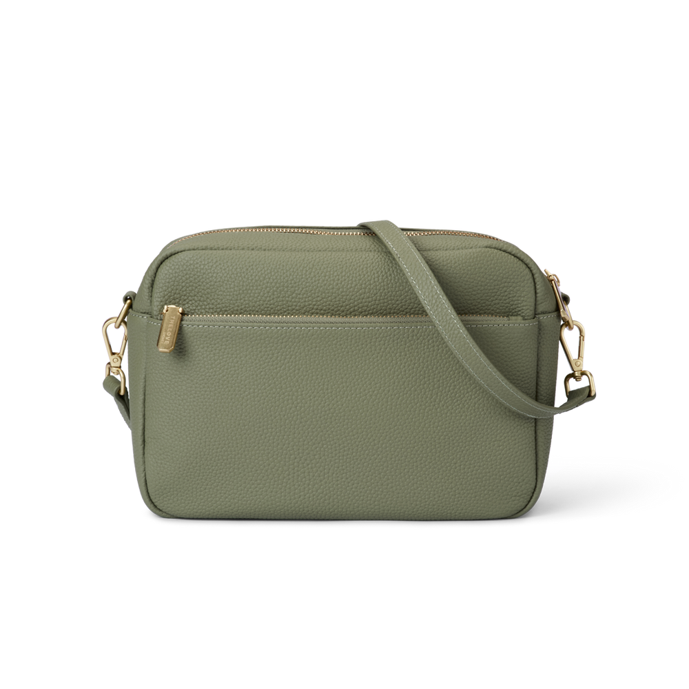 Mel Roomy Cross Body Bag - Olive Green