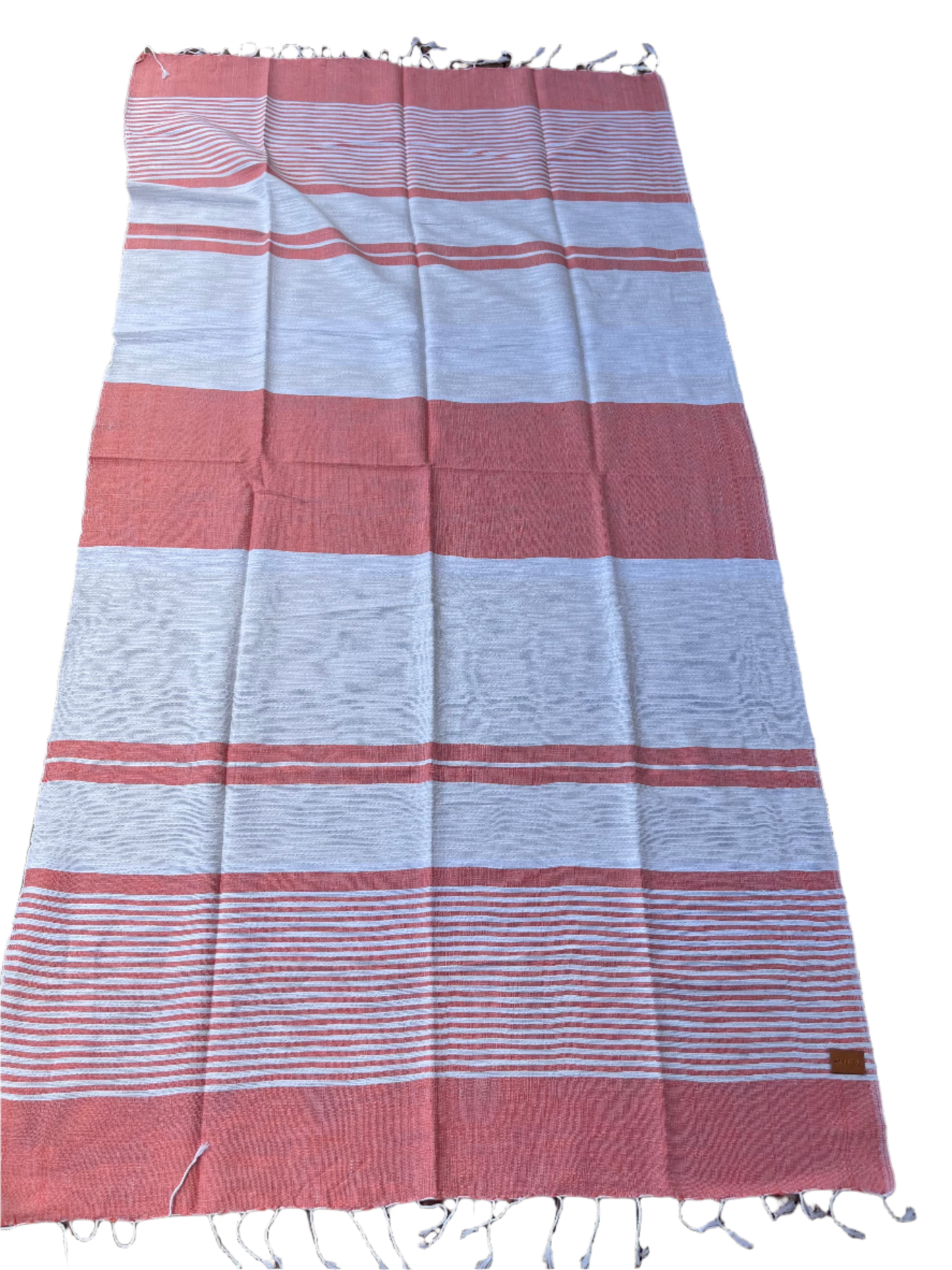 Brigitte Hand Woven Towel Coral