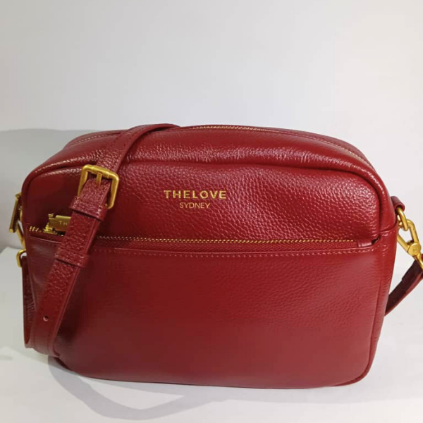 Mel Roomy Cross Body Bag- Red