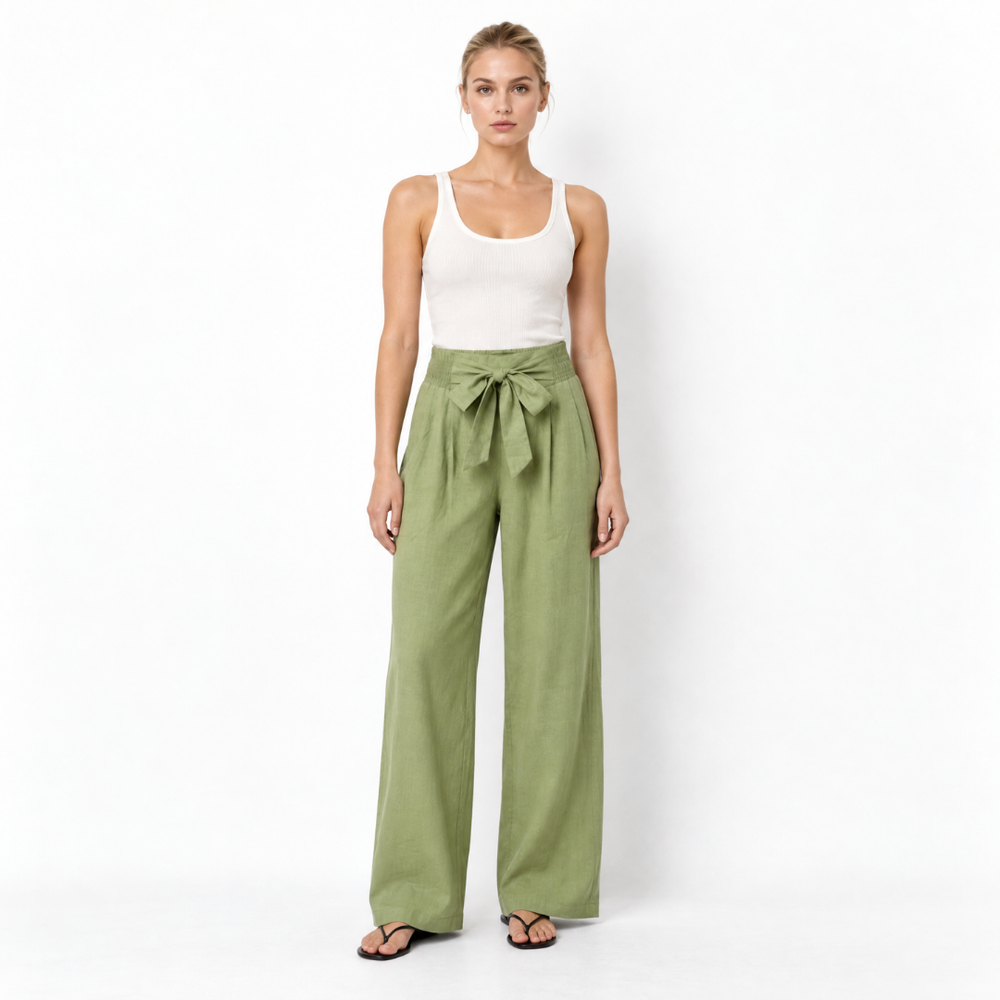 Regatta Front Tie Linen Pant