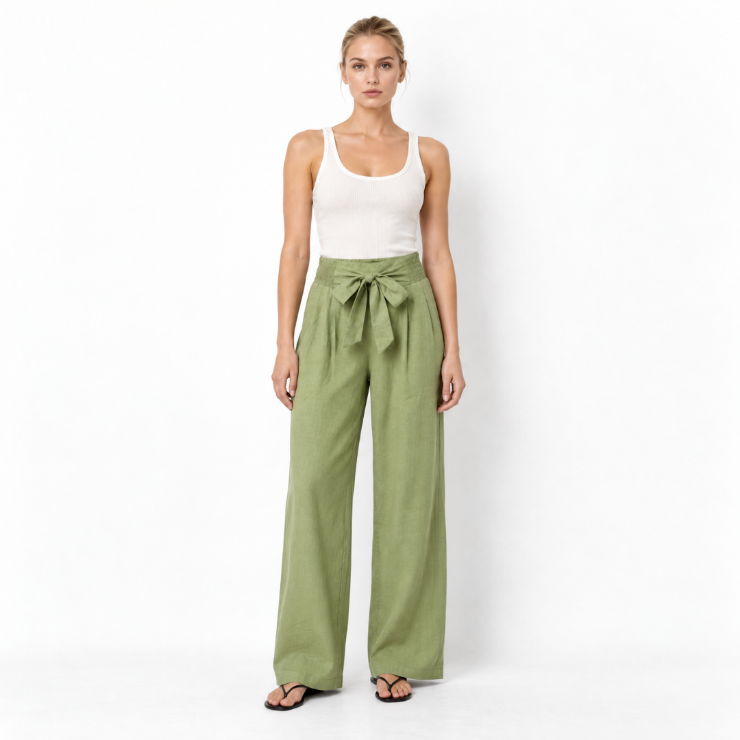 Regatta Front Tie Linen Pant