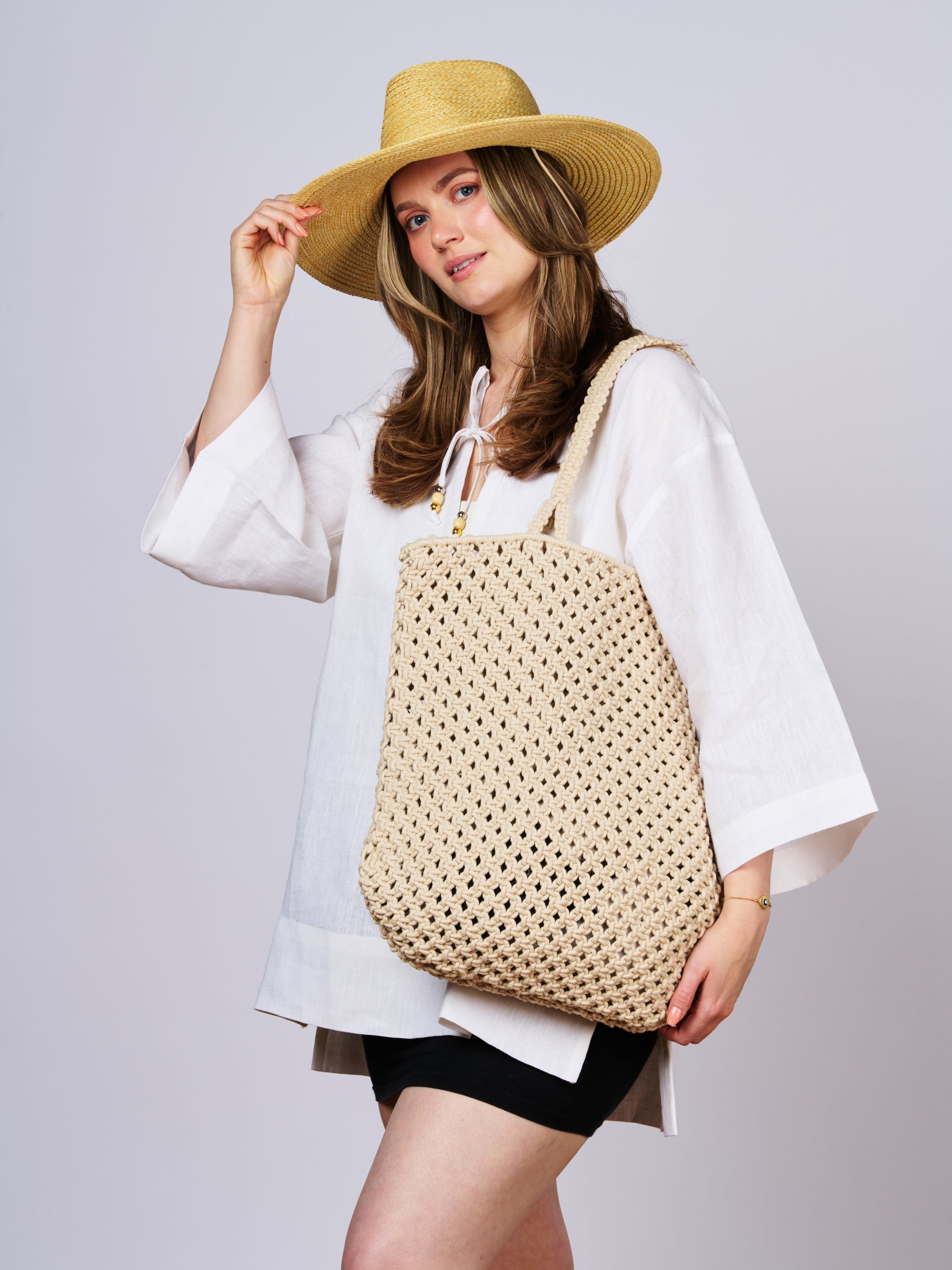 Natural Macramé Bag