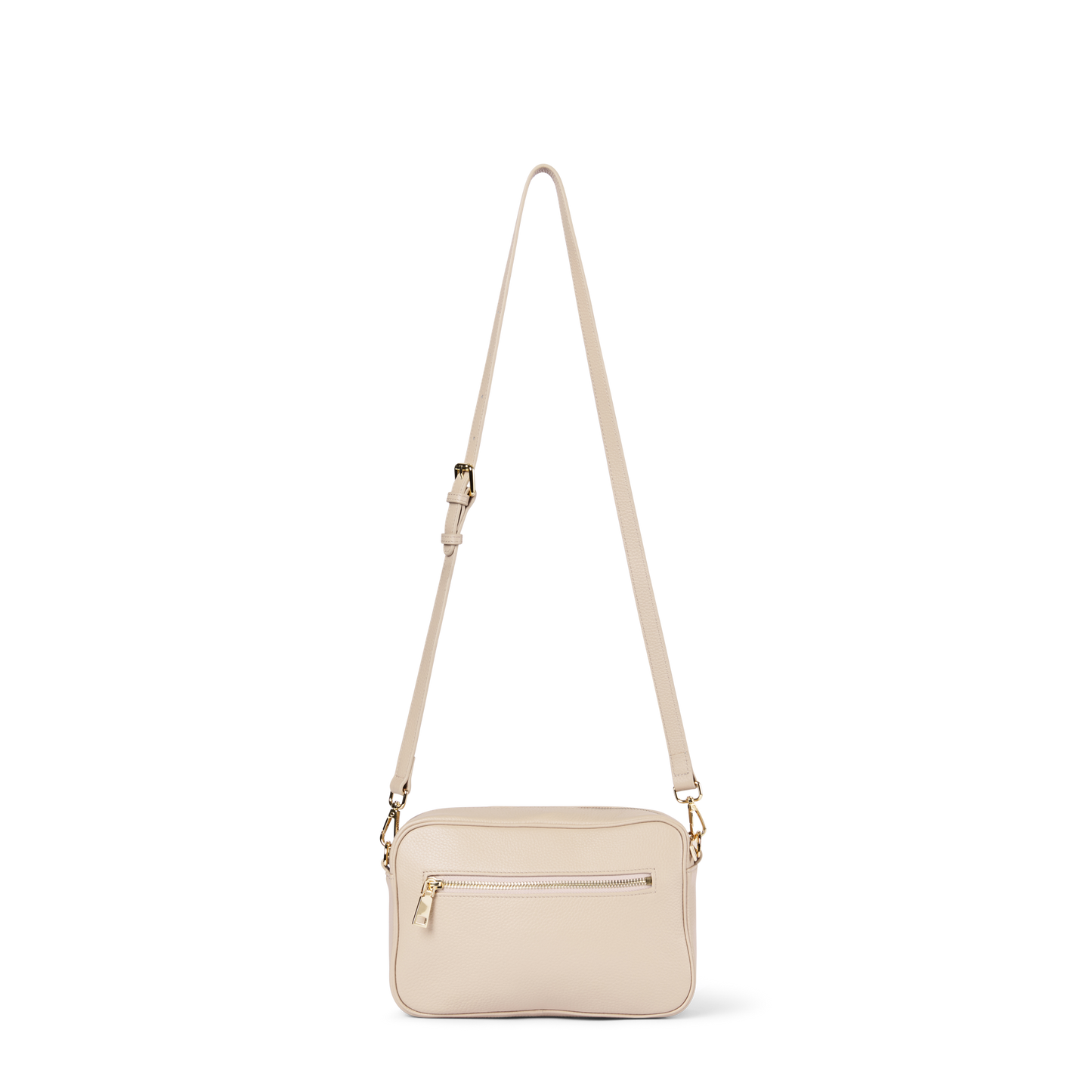 Mel Leather Crossbody Bag Nude