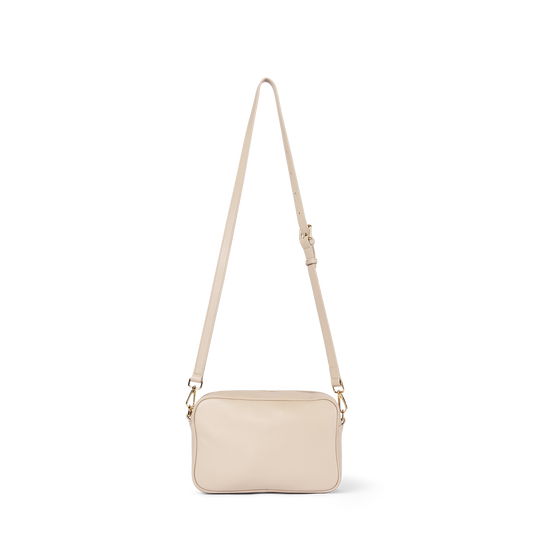 Mel Leather Crossbody Bag Nude