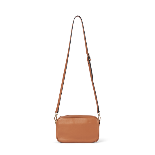 Mel Leather Crossbody Bag Tan