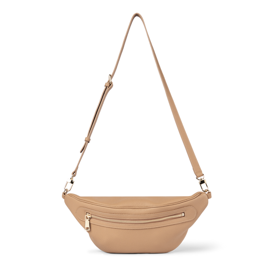 Mel Leather Sling Bag Tan