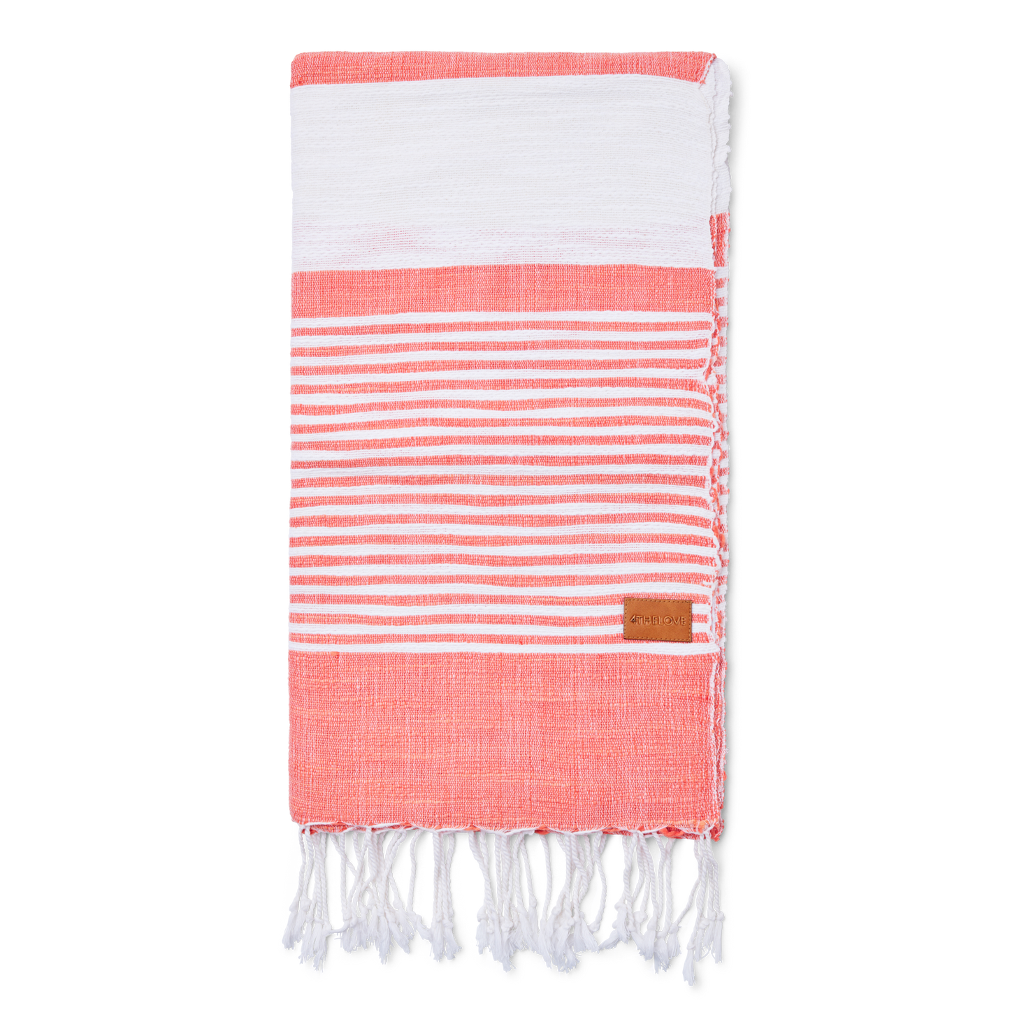 Brigitte Hand Woven Towel Coral