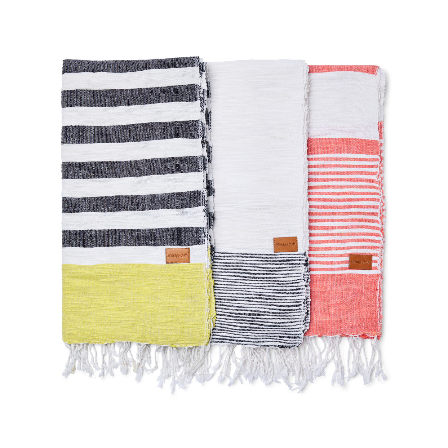 Brigitte Hand Woven Towel Coral