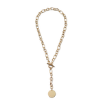 Classic Gold Chunky Necklace and Earrings Set