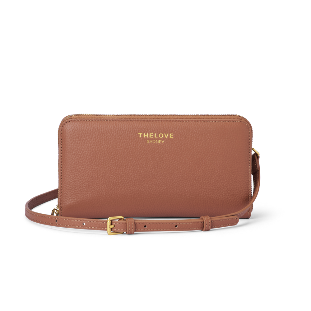 Mobile Cross Body Bag - Tan