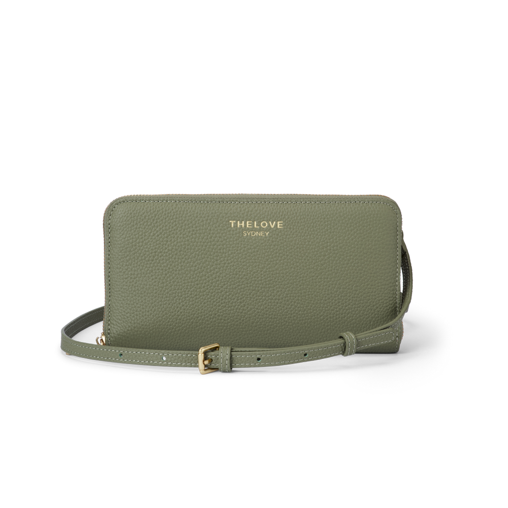 Mobile Cross Body Bag - Olive Green