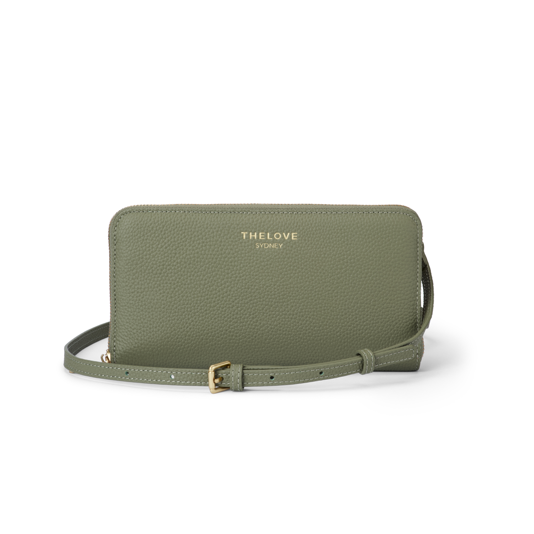 Mobile Cross Body Bag - Olive Green