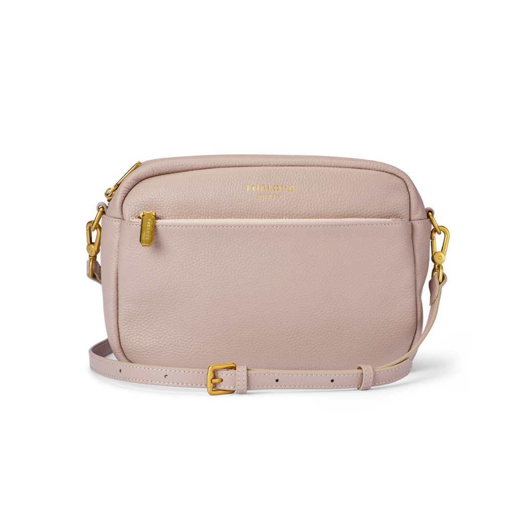 Mel Roomy Cross Body Bag - Nude