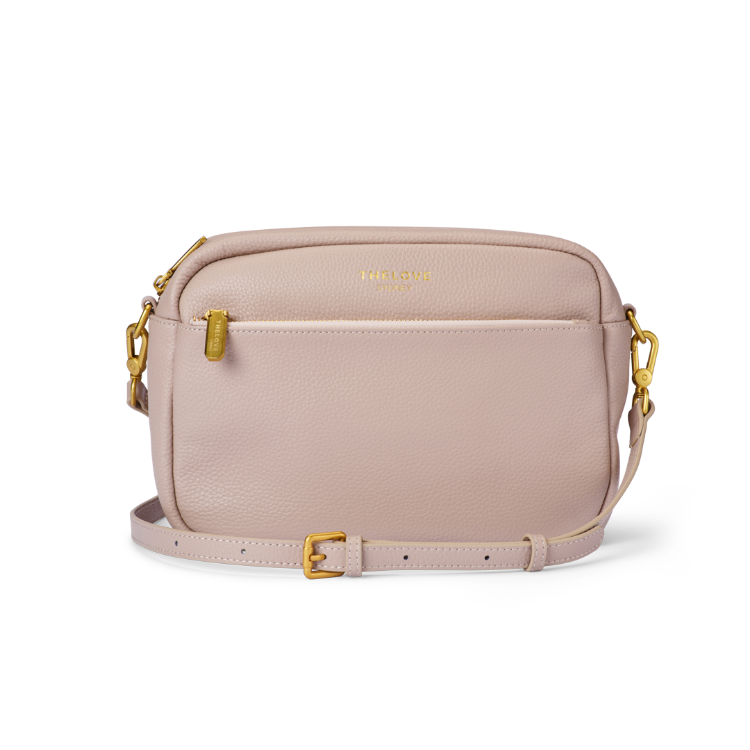 Mel Roomy Cross Body Bag - Nude