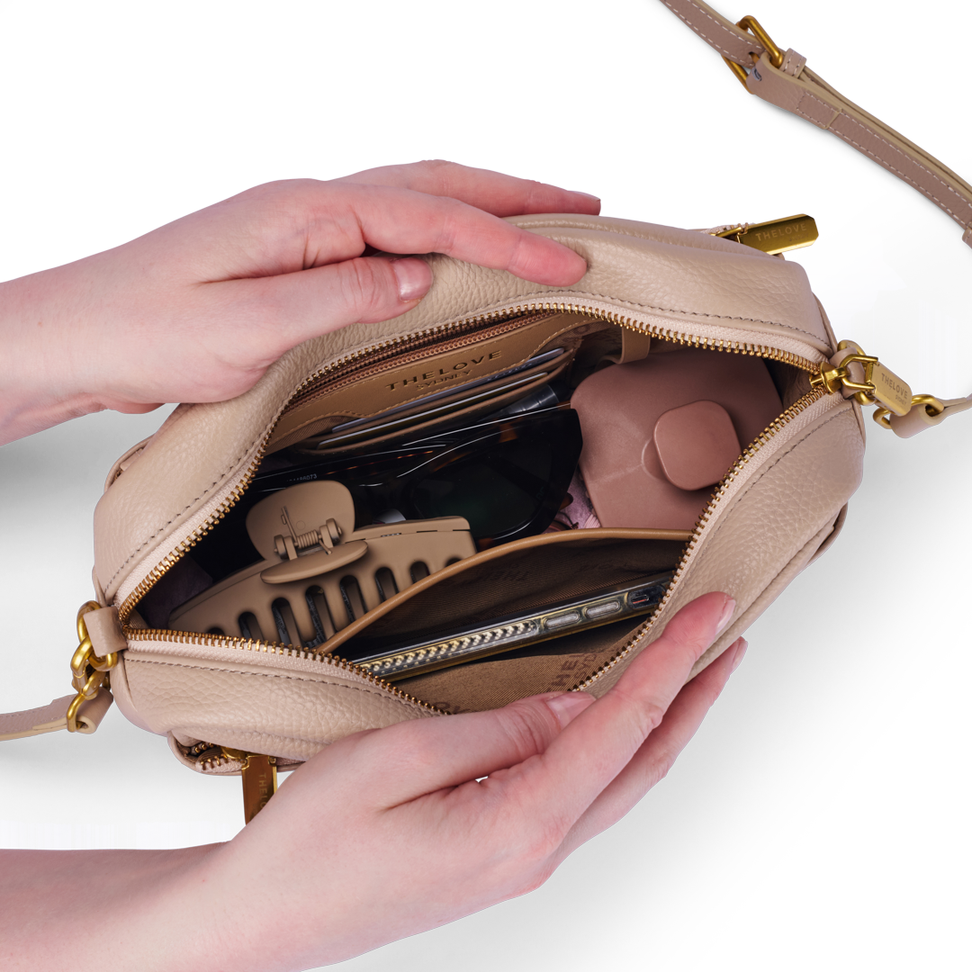 Mel Roomy Cross Body Bag - Olive Green