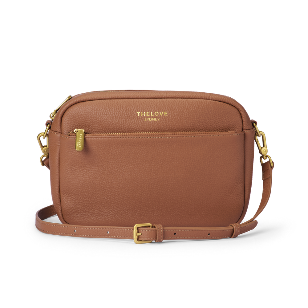 Mel Roomy Cross Body Bag - Tan