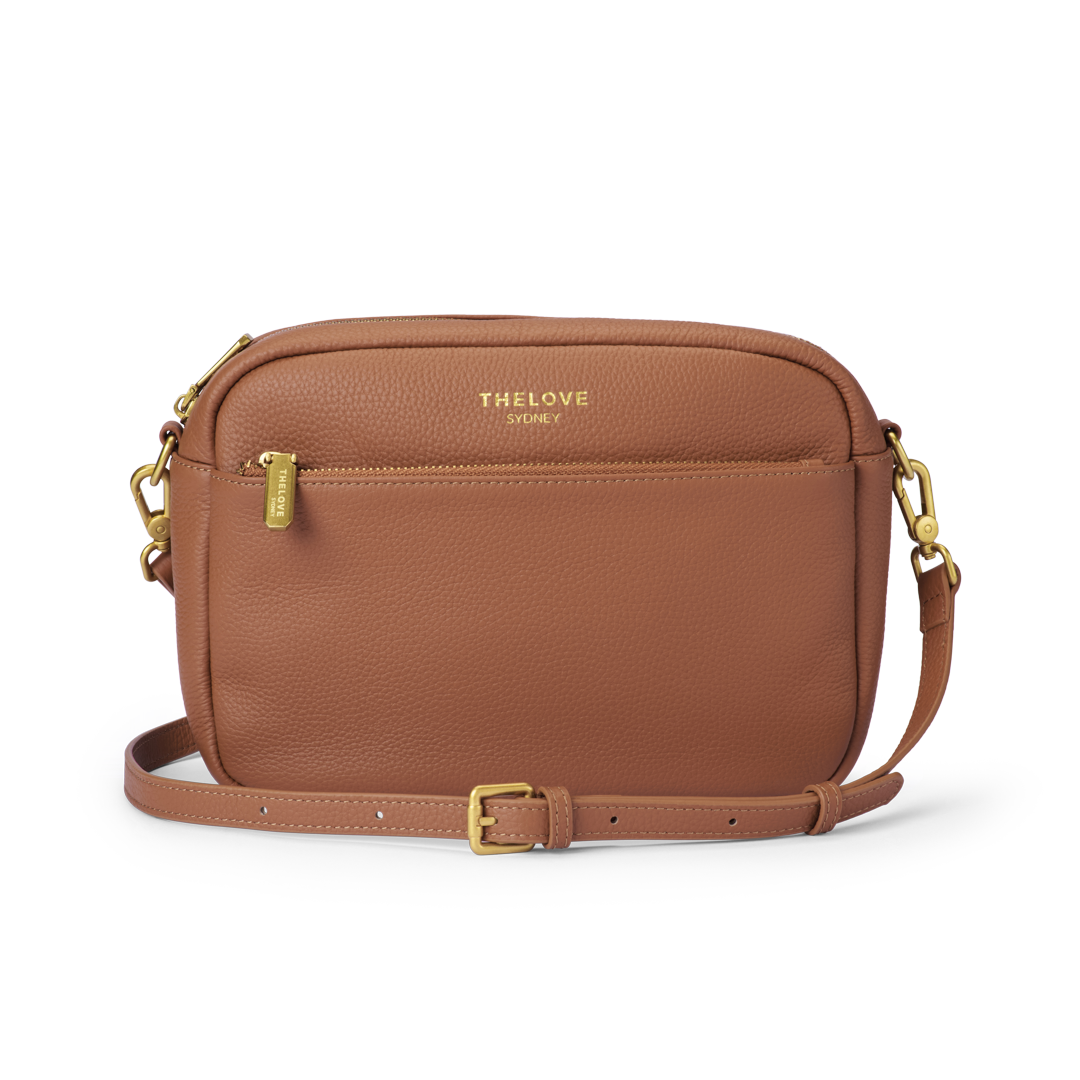 Mel Roomy Cross Body Bag - Tan