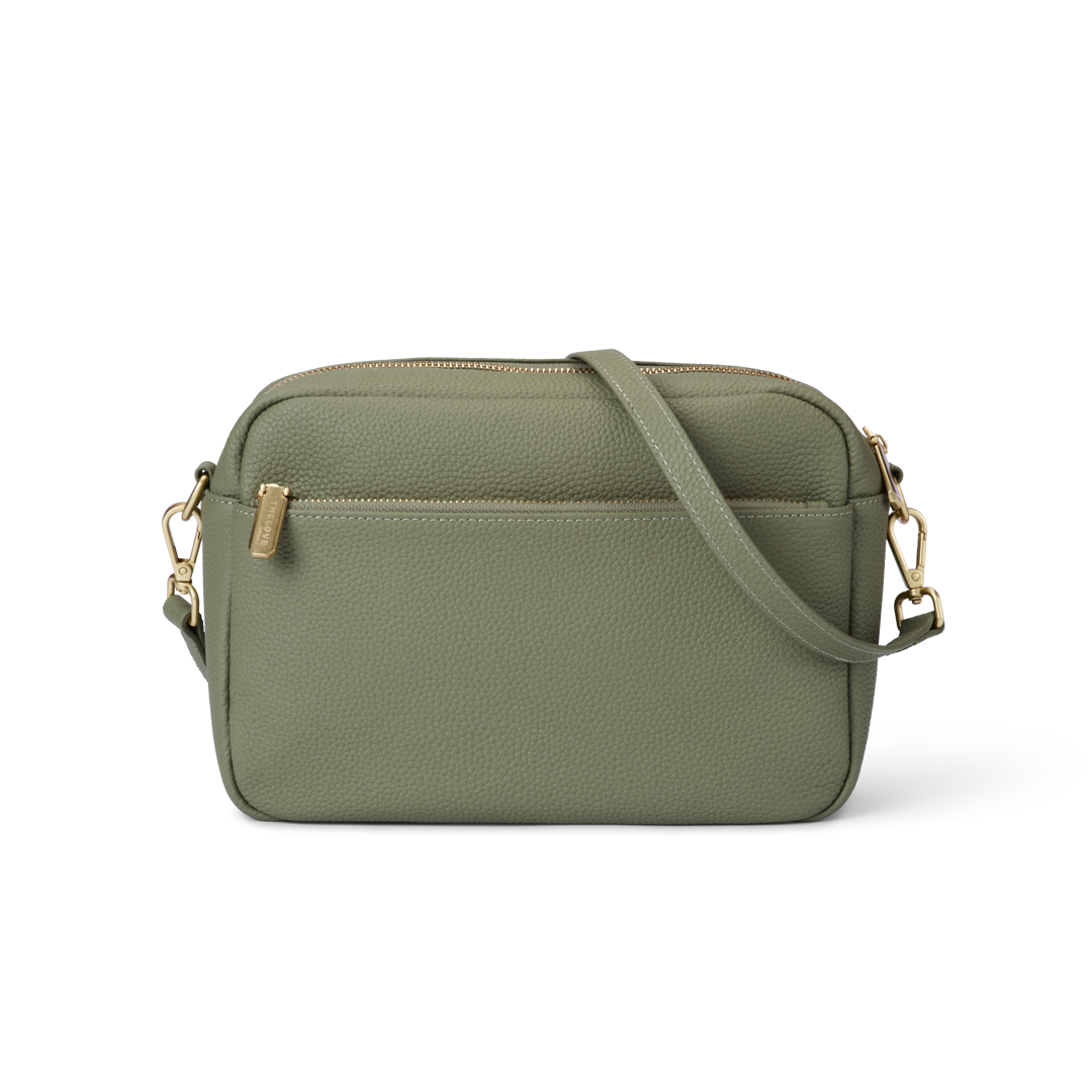 Mel Roomy Cross Body Bag - Olive Green
