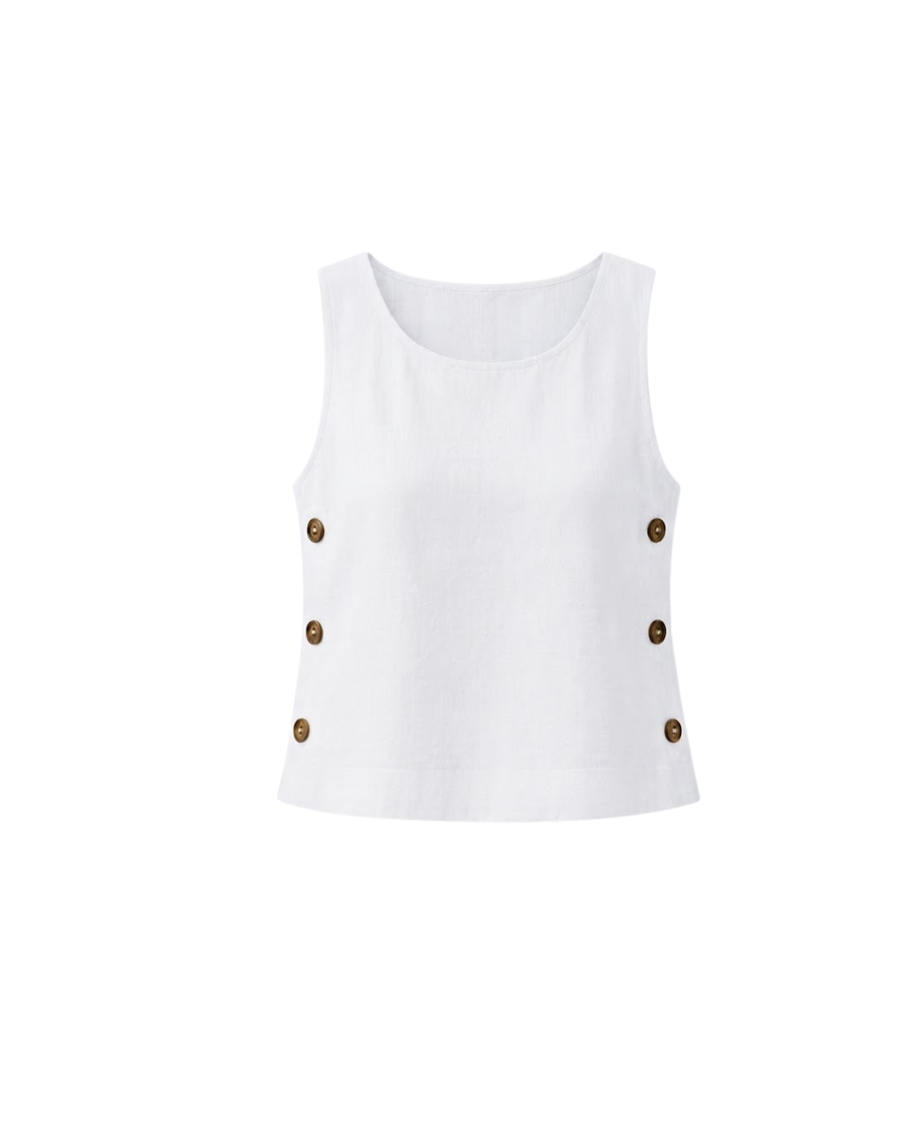 Resort Linen Top Buttons