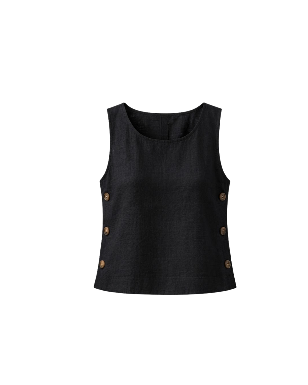 Resort Linen Top Buttons