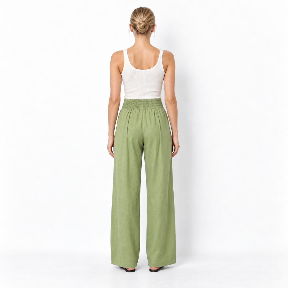 Regatta Front Tie Linen Pant
