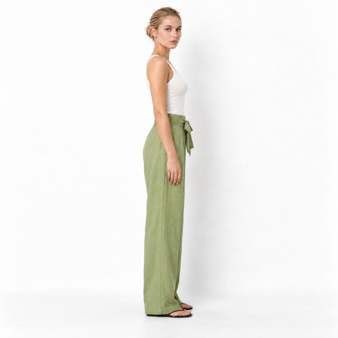 Regatta Front Tie Linen Pant