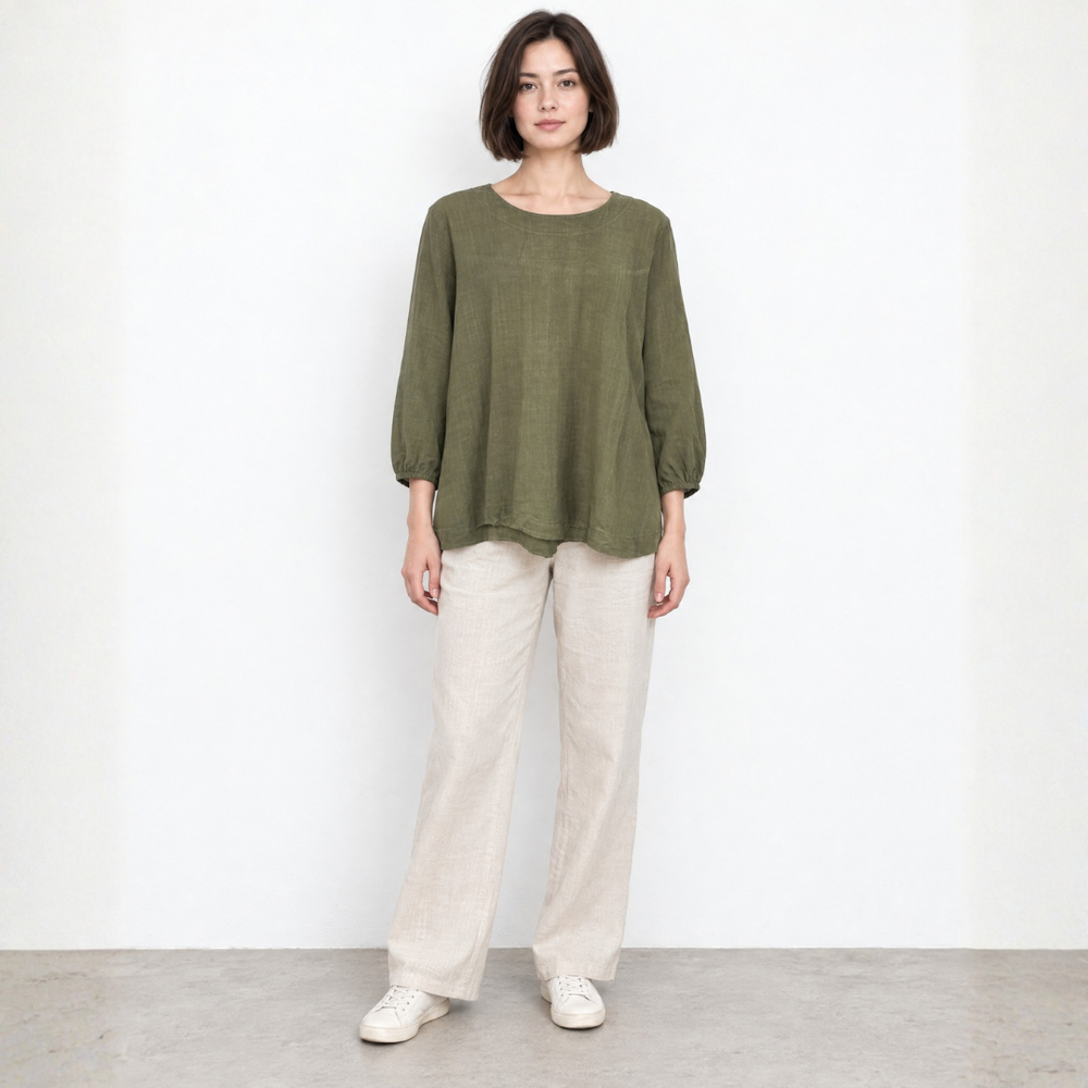 Resort Linen Carolyn Top
