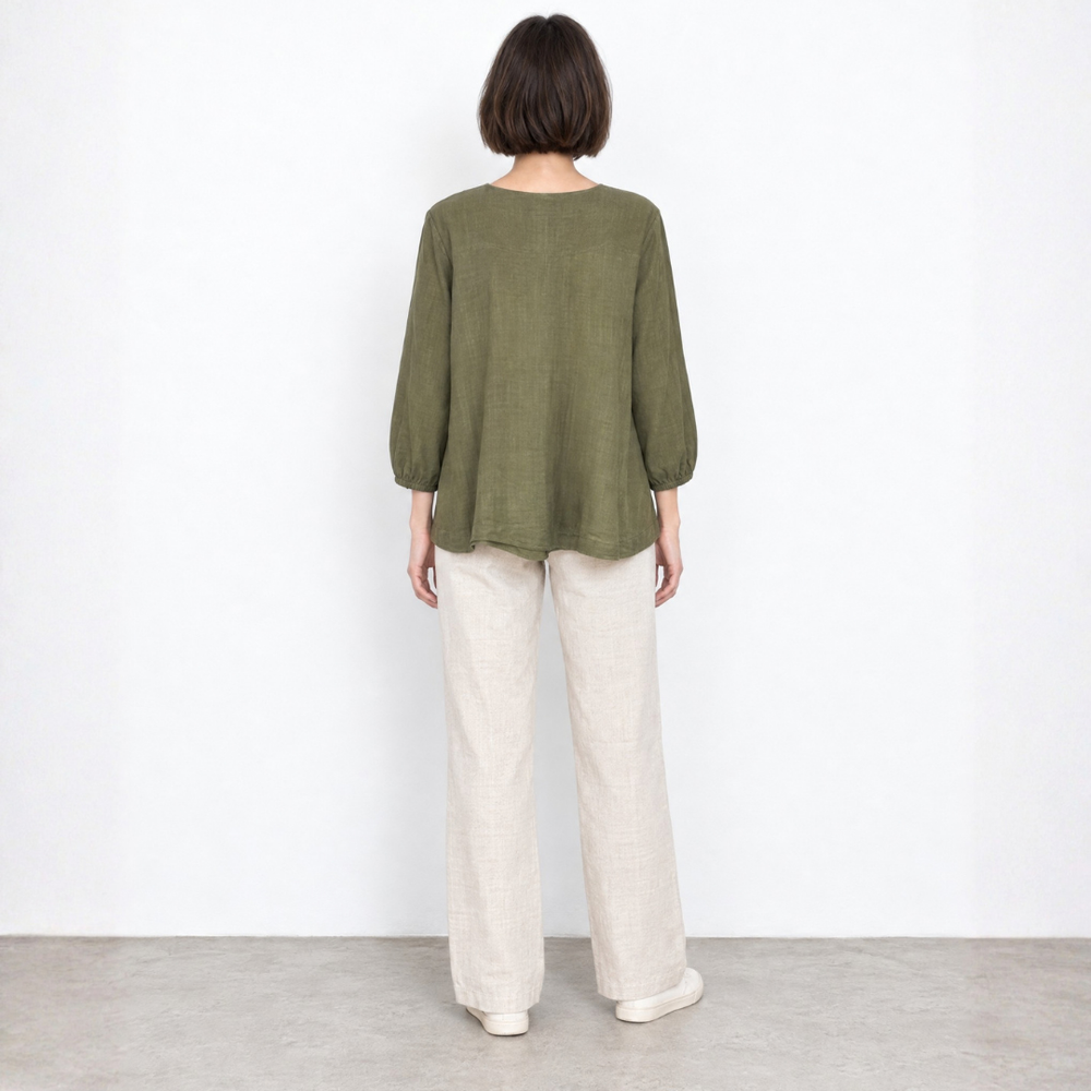 Resort Linen Carolyn Top