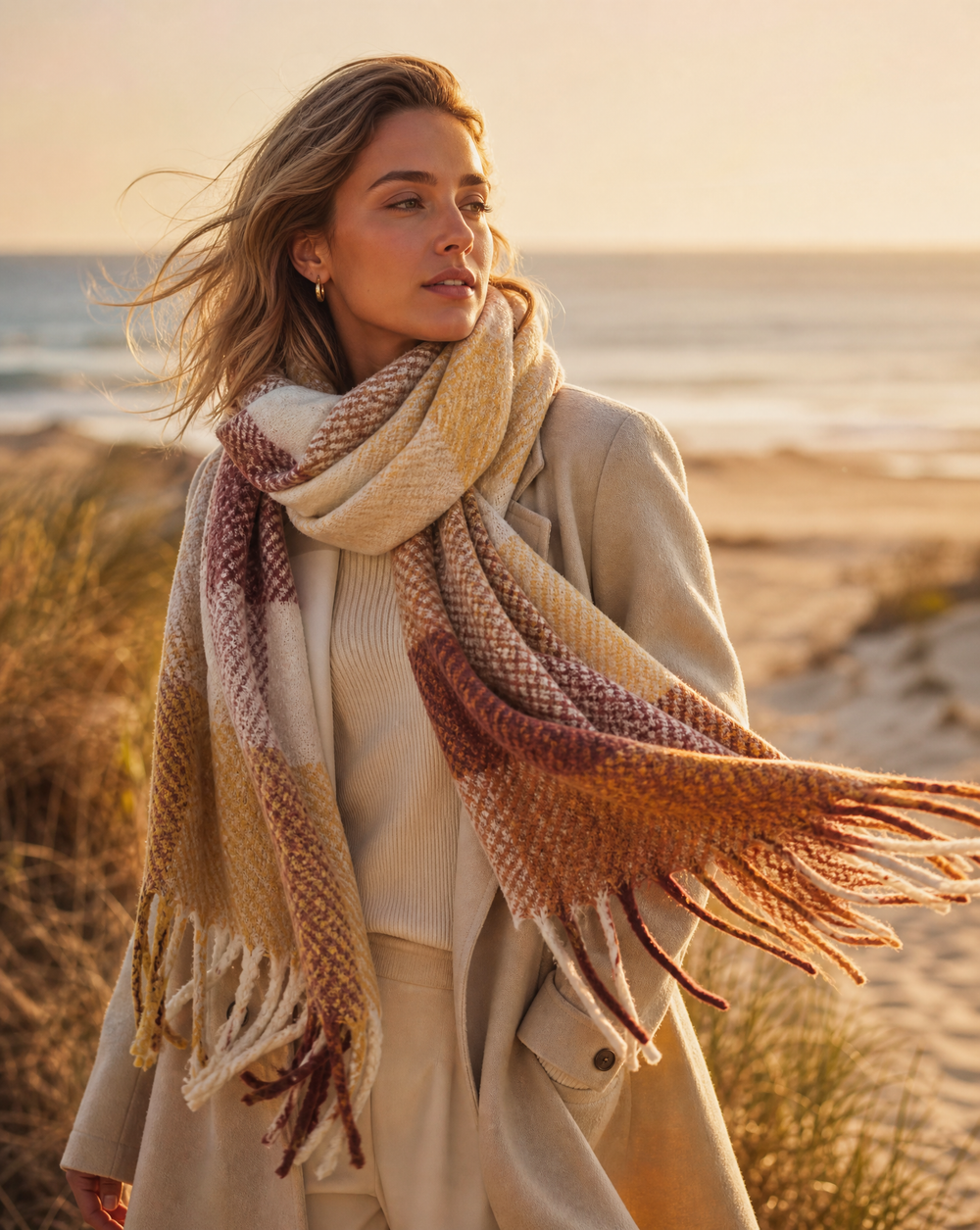Blanket Check Scarf