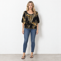 Gold Fern- Boho Top