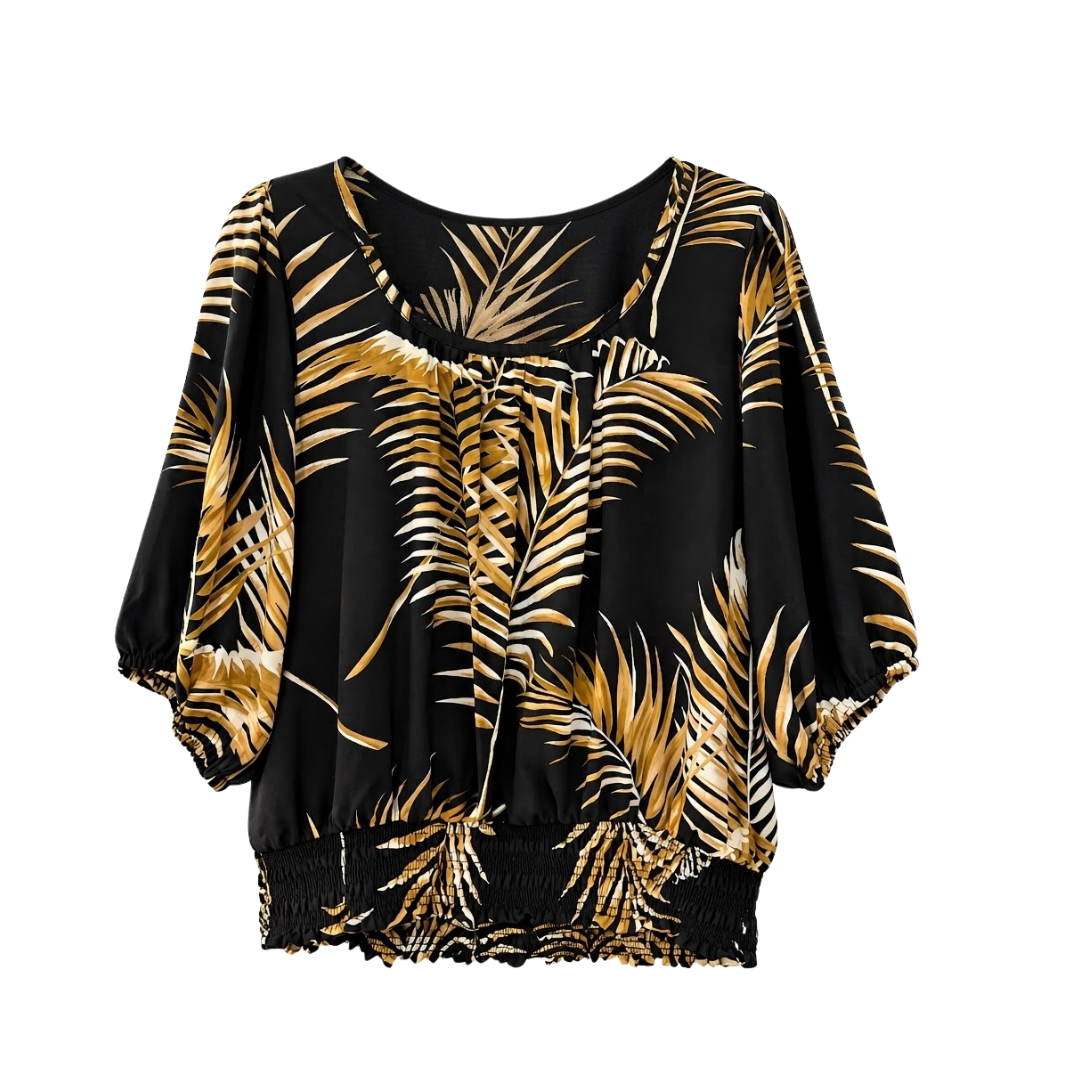 Gold Fern- Boho Top
