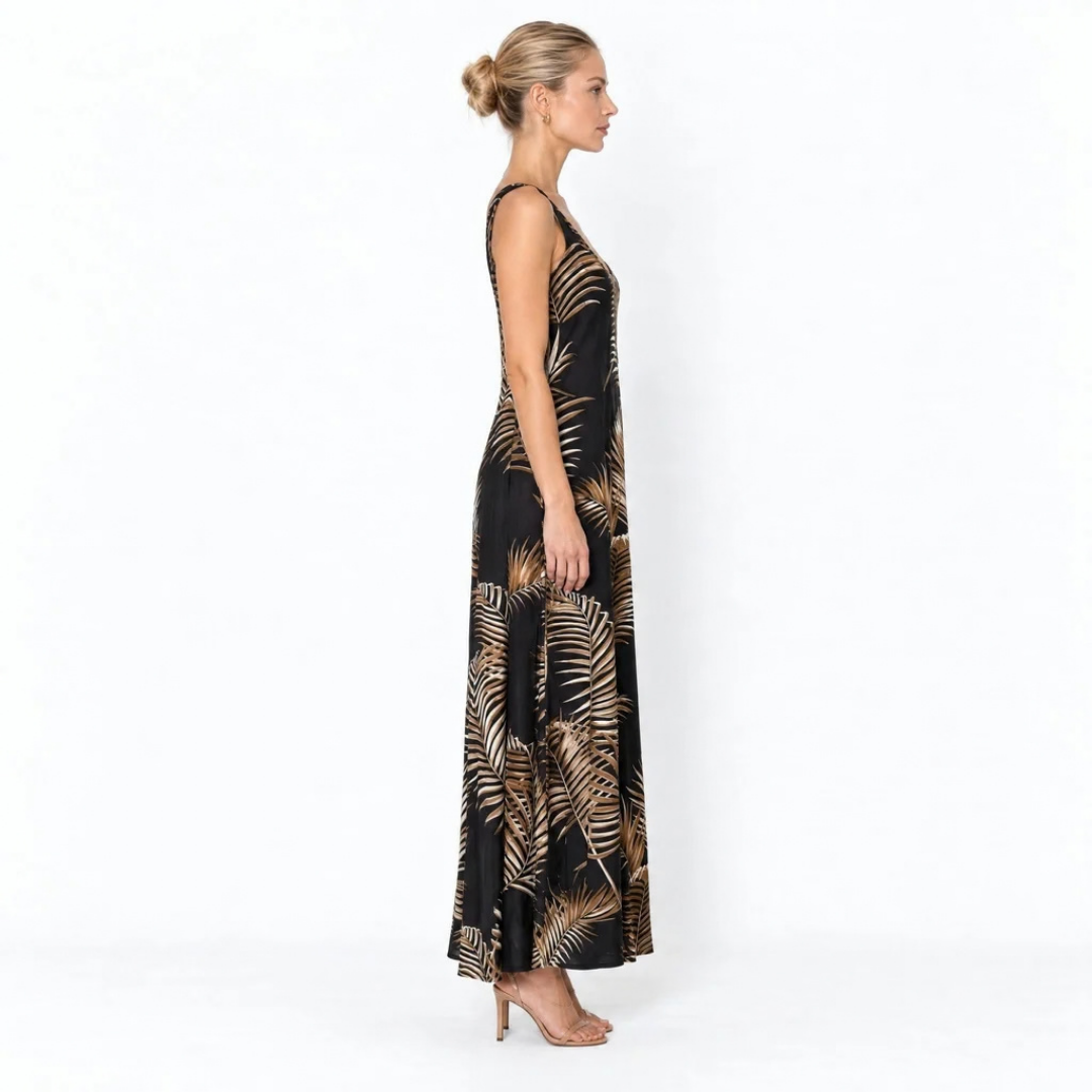 Gold Fern- Angel Maxi Dress