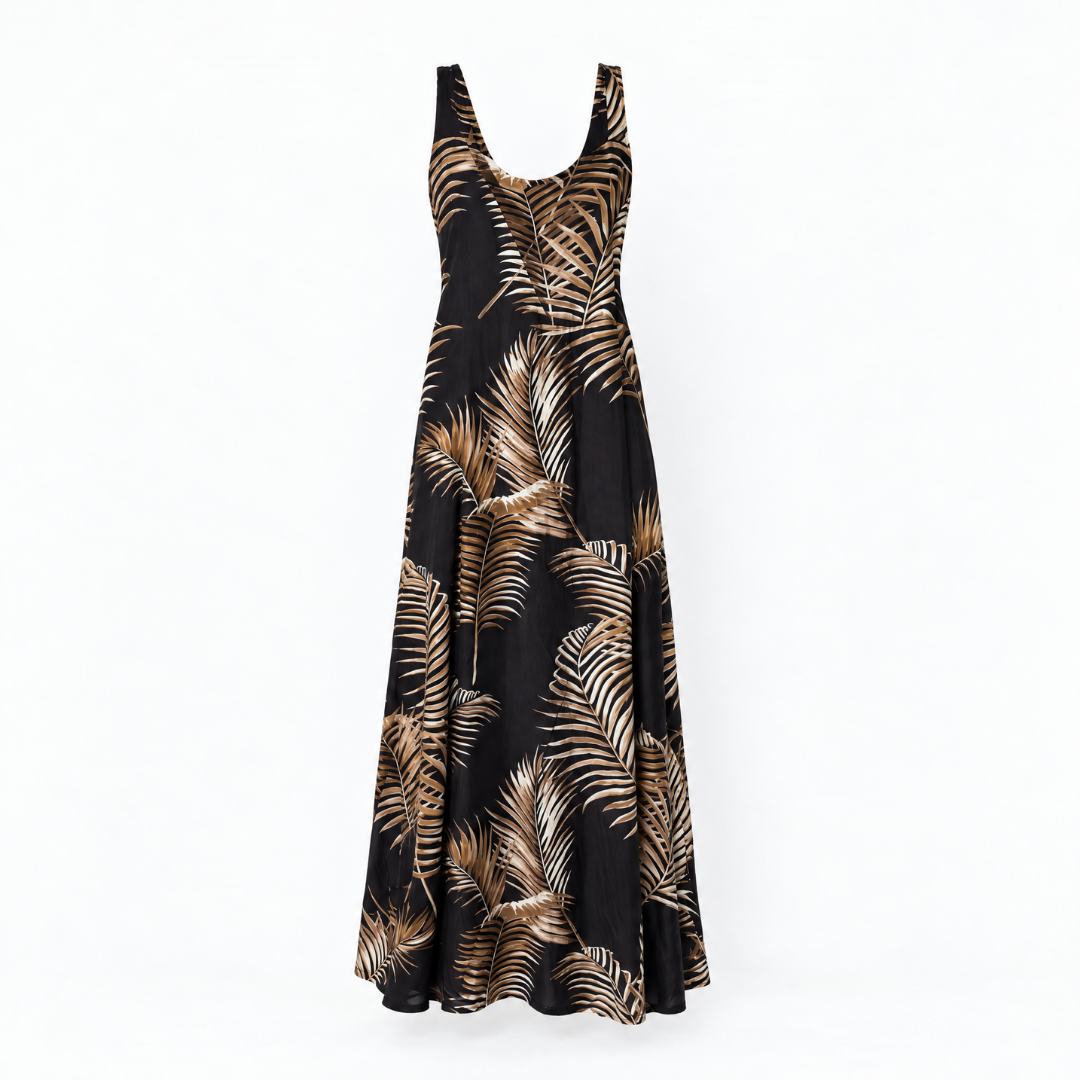 Gold Fern- Angel Maxi Dress