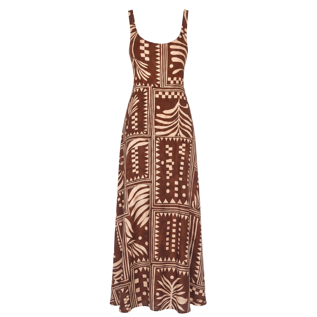 Aztec Choc Maxi Dress