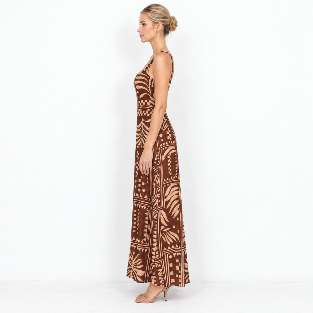 Aztec Choc Maxi Dress