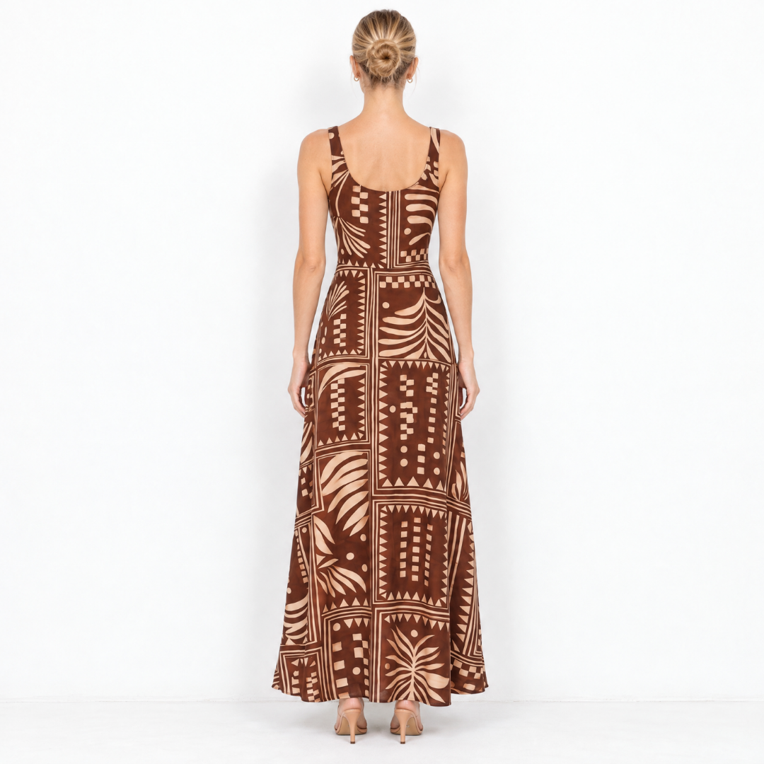 Aztec Choc Maxi Dress