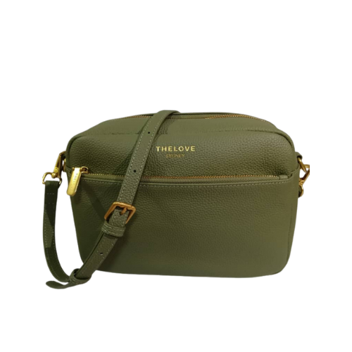 Mel Roomy Cross Body Bag- Olive