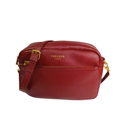 Mel Roomy Cross Body Bag- Red