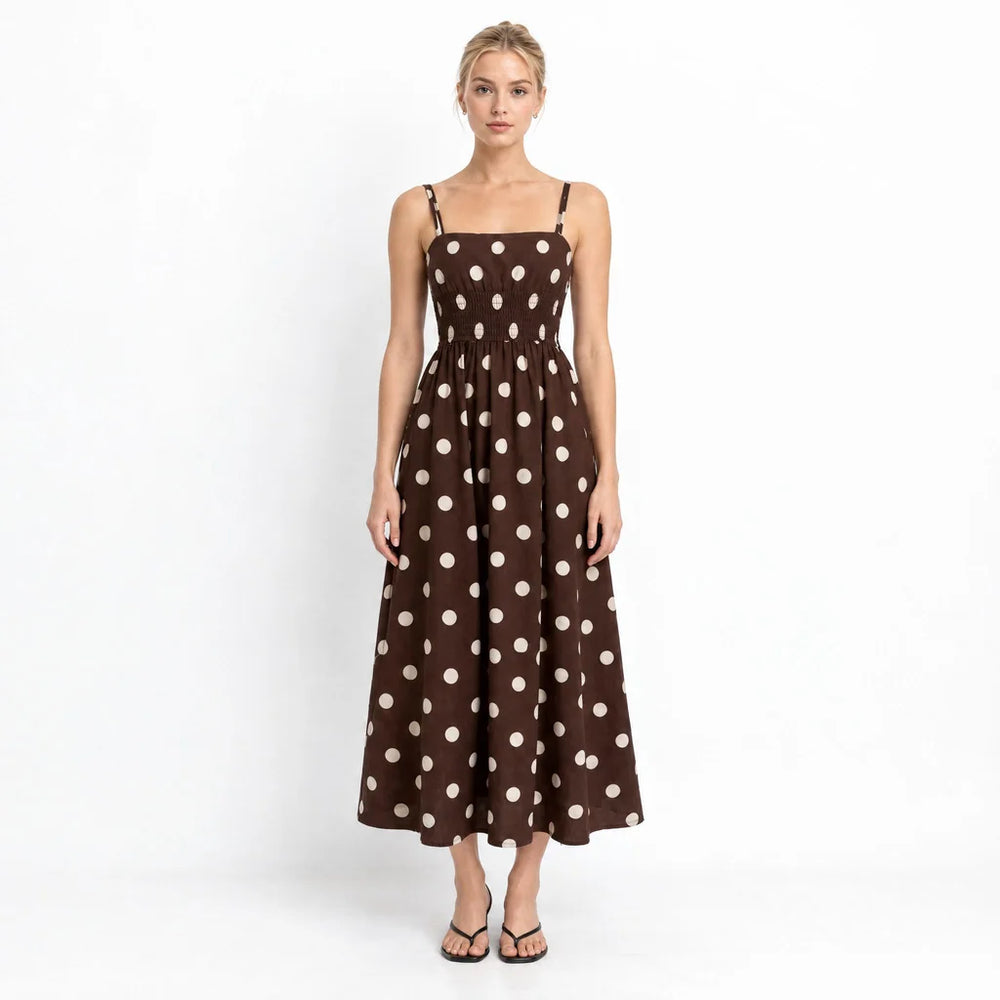 St. Maxime Polka Dot Dress