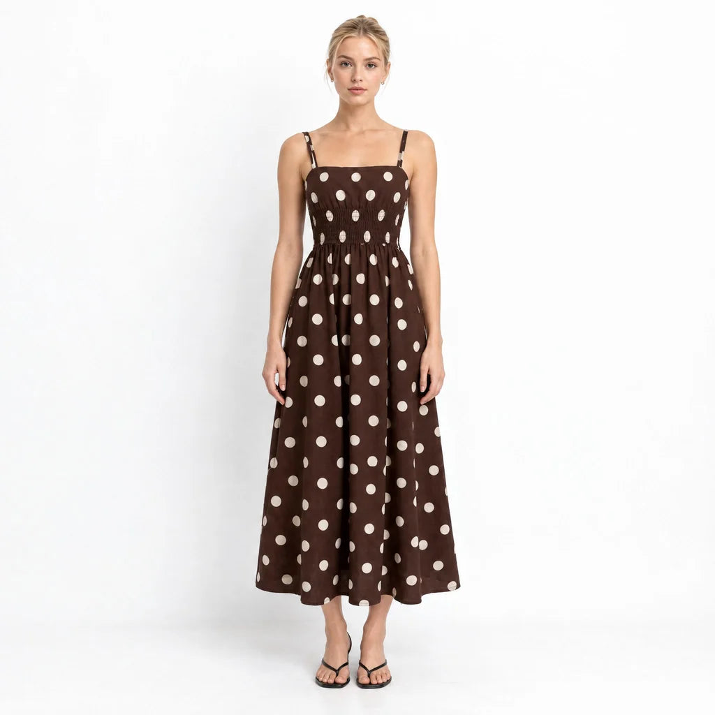 St. Maxime Polka Dot Dress
