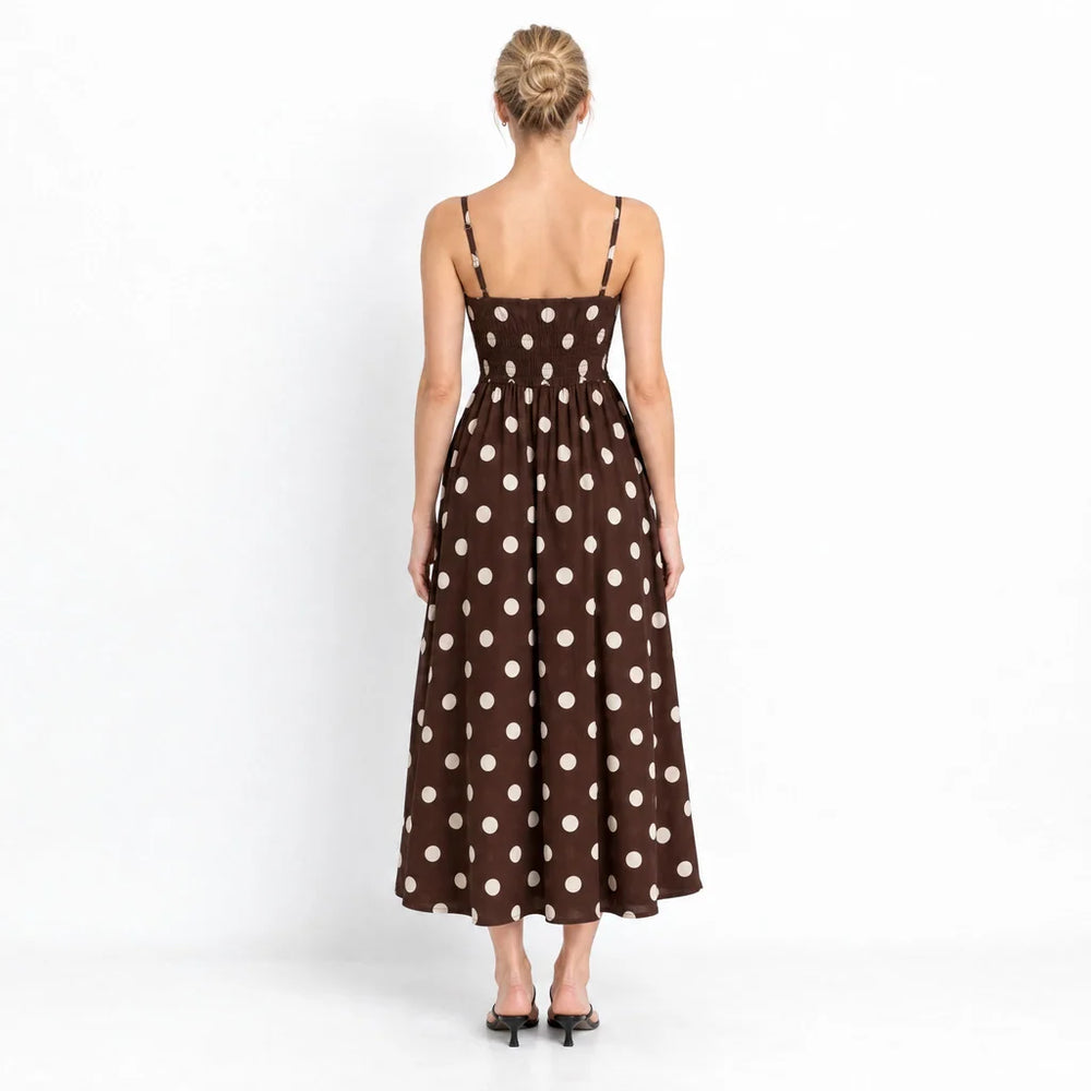 St. Maxime Polka Dot Dress