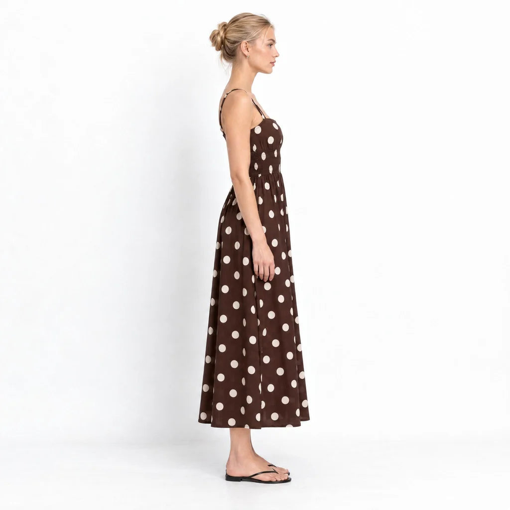 St. Maxime Polka Dot Dress